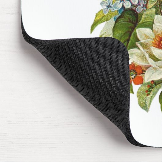 Mooie Romantische zomerkamp met Red Rose Muismat (Hoek)