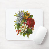 Mooie Romantische zomerkamp met Red Rose Muismat (Met muis)