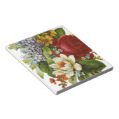 Mooie Romantische zomerkamp met Red Rose Notitieblok (Schuin)