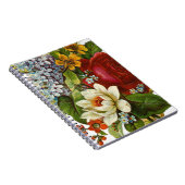 Mooie Romantische zomerkamp met Red Rose Notitieboek (Rechterzijde)