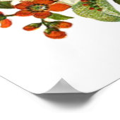 Mooie Romantische zomerkamp met Red Rose Poster (Hoek)