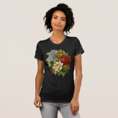 Mooie Romantische zomerkamp met Red Rose T-shirt (Voorkant volledig)