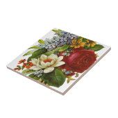 Mooie Romantische zomerkamp met Red Rose Tegeltje (Zijkant)