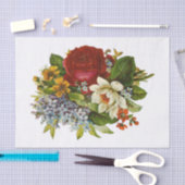 Mooie Romantische zomerkamp met Red Rose Tissuepapier (Craft)