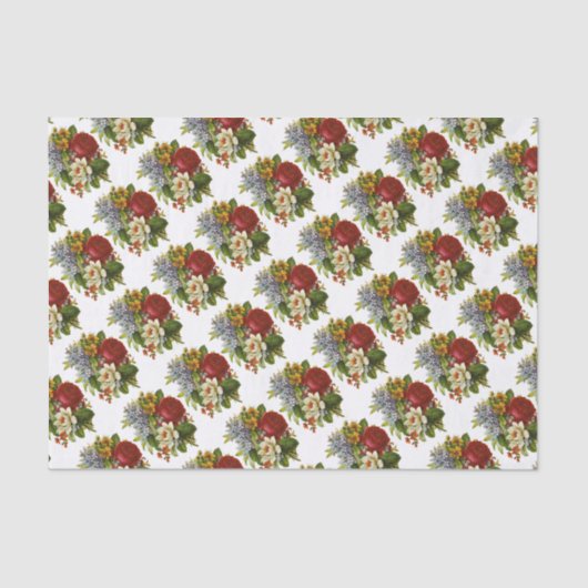 Mooie Romantische zomerkamp met Red Rose Tissuepapier (Voorkant)