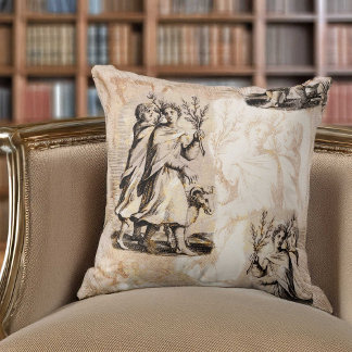 Mooie Romeinse jongeren in festivalprocessie Kussen