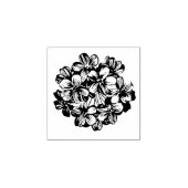 Mooie ronde hydrangea bloesem, flesisch rubberstempel (Afrduk)