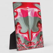 Mooie Rood as grijs geometrisch motief ART design Fotoplaat (Zijkant)