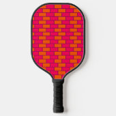 Mooie Rood Bakstenen Moderne Pro Pickleball Paddle (Voorkant)