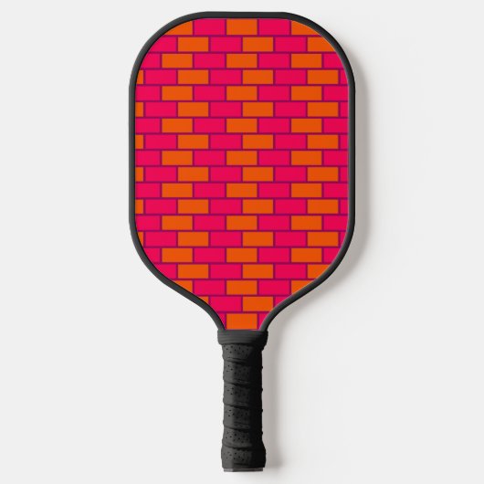 Mooie Rood Bakstenen Moderne Pro Pickleball Paddle (Voorkant)