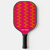 Mooie Rood Bakstenen Moderne Pro Pickleball Paddle (Achterkant)