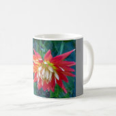 Mooie Rood Bloem Ontwerp Beker Koffiemok (Voorkant rechts)