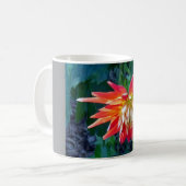 Mooie Rood Bloem Ontwerp Beker Koffiemok (Voorkant links)
