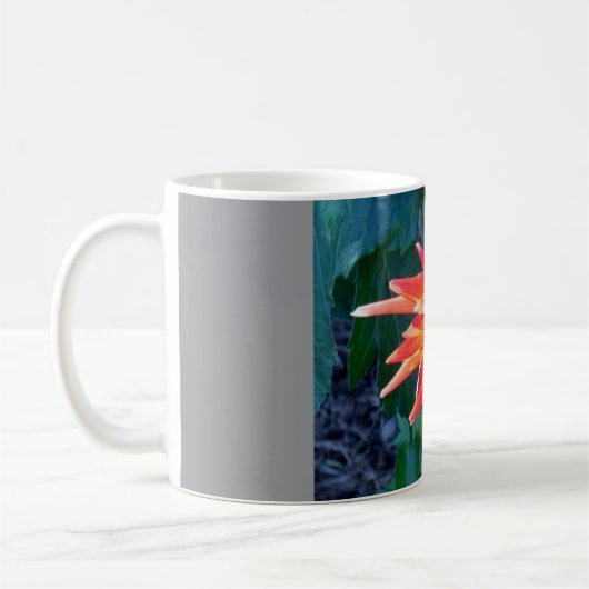 Mooie Rood Bloem Ontwerp Beker Koffiemok (Links)