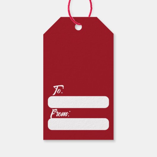 MOOIE ROOD & WIT AMARYLLIS BLOEMEN KERSTMIS CADEAULABEL