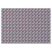 Mooie rood/wit/blauwe bloemen tafelkleed (Voorkant (Horizontaal))