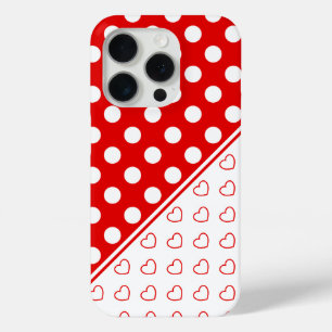 Mooie rood-wit custom Hoesje voor iPhone