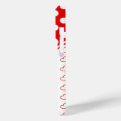 Mooie rood-wit custom Hoesje voor iPhone (Achterkant / Links)