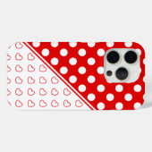 Mooie rood-wit custom Hoesje voor iPhone (Achterkant (horizontaal))