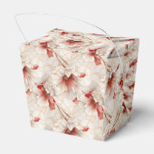 Mooie Rood Witte Bloem Bedankdoosjes (Achterkant)