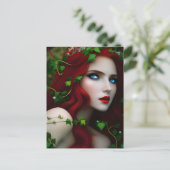 Mooie Roodharige Godin en Ivy Briefkaart (Staand voorkant)