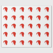 Mooie roodharige rode lippenstift met een rode lip cadeaupapier (Vlak)