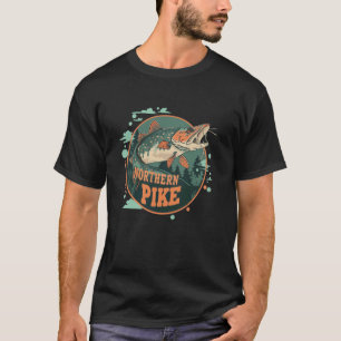 Mooie roofzuchtige vis voor snoek liefhebbers en v t-shirt