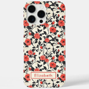 Mooie Roos Aanpasbare Naam Iphone Hoes