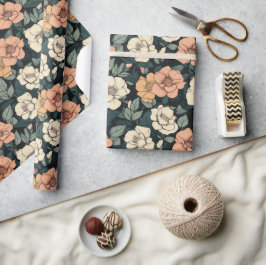 Mooie Roos Bloem Bestemming Inpakpapier
