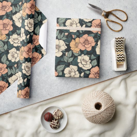 Mooie Roos Bloem Bestemming Inpakpapier (Crafts)