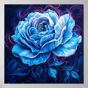 Mooie Roos Bloem Kunstwerk Huis Inrichting Poster