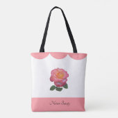 Mooie Roos Bloem Natuur Tote Bag (Achterkant)