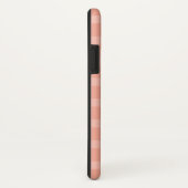 Mooie roos bloem op koraal roze gestreept Case-Mate iPhone case (Achterkant / rechts)