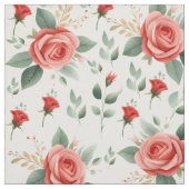 Mooie roos bloem stof bloemstof ontwerp (Swatch)