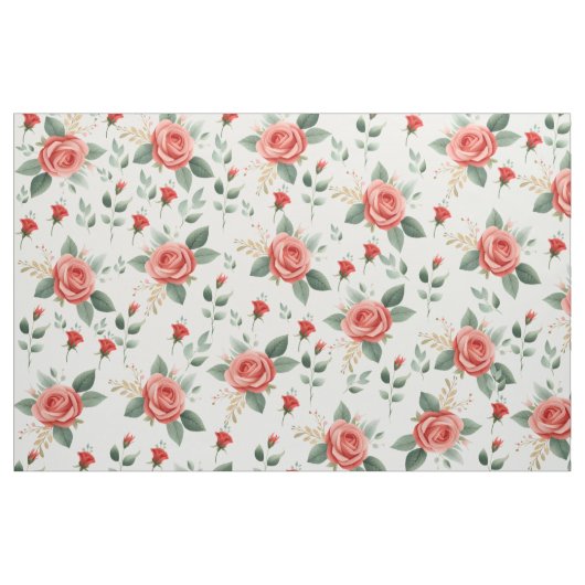 Mooie roos bloem stof bloemstof ontwerp (Fat Quarter)