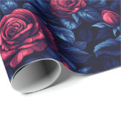 Mooie roos Bloem Uniek inpakpapier (Rol Hoek)