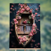 Mooie Roos Boat Acryl Acryl Bord (Neutraal)