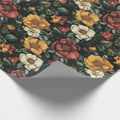 Mooie Roos Boho Inpakpapier (Hoek)