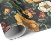 Mooie Roos Boho Inpakpapier (Rol Hoek)