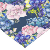 Mooie Roos Chintz Bloemendruk Korte Tafelloper (Hoek)