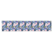 Mooie Roos Chintz Bloemendruk Korte Tafelloper (Horizontaal)
