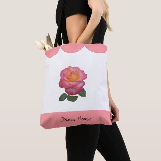 Mooie Roos Flower Natuur Tote Bag (Dichtbij)
