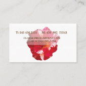 Mooie Roos foto zakelijke Kaart Visitekaartje (Achterkant)