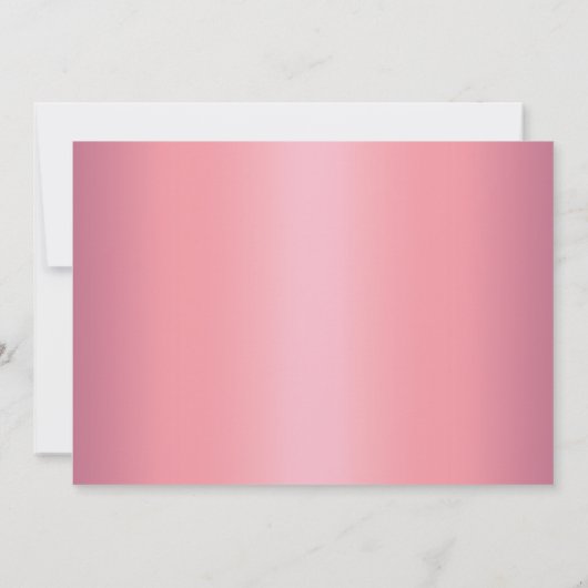 Mooie Roos Gold Bridal Shower-uitnodiging Kaart (Achterkant)