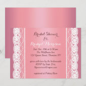 Mooie Roos Gold Bridal Shower-uitnodiging Kaart (Voorkant / Achterkant)