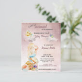 Mooie Roos Gold Mermaid Baby shower (Staand voorkant)