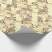 Mooie Roos Goud Roze Glitter Zeemeermin Schalen Cadeaupapier (Hoek)