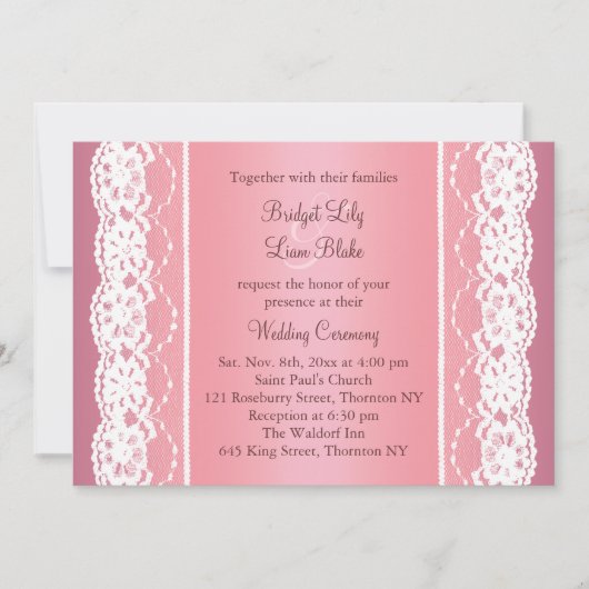 Mooie Roos gouden bruiloft uitnodiging (Voorkant)