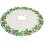 Mooie Roos goudroze ventilator Garland Kerstboom Rok (Gekanteld)