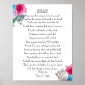 Mooie Roos Ontwerp Trouw Foto Spel Poster (Voorkant)